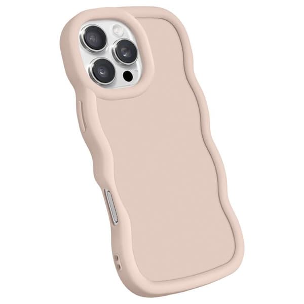 Coque för iPhone 16 Pro Silikon Stöttålig serie Candy Beige