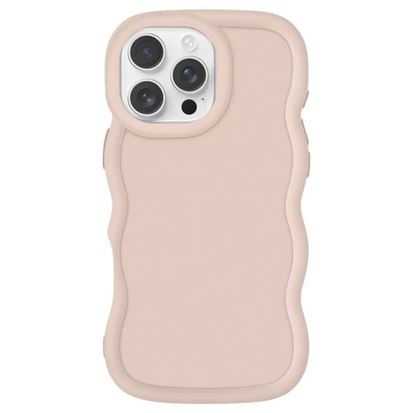 Coque för iPhone 16 Pro Silikon Stöttålig serie Candy Beige