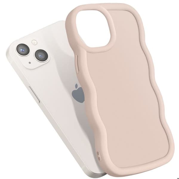 Silikonpussel för iPhone 13 Antichock Candy Beige serie