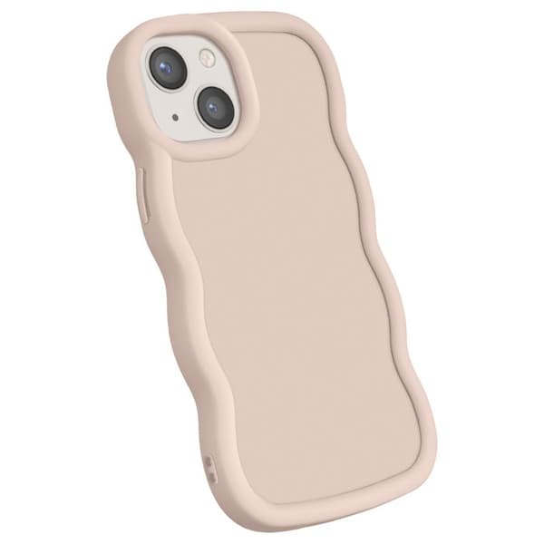 Silikonpussel för iPhone 13 Antichock Candy Beige serie