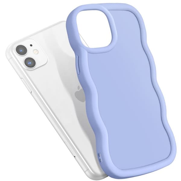 Silikonstötdämpande skal för iPhone 11 serie Candy Lavendel