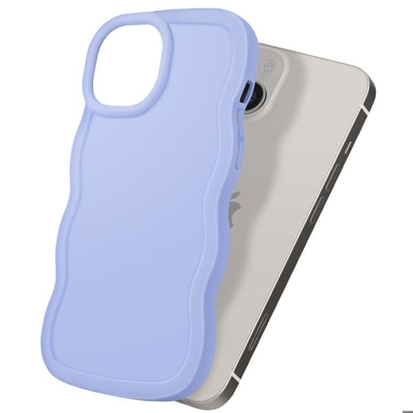 Coque för iPhone 14 Silikon Stötabsorberande Candy Lavendel