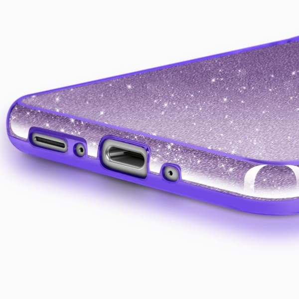 Glittrande skyddshölje för Samsung Galaxy A26 Stöttålig Lila