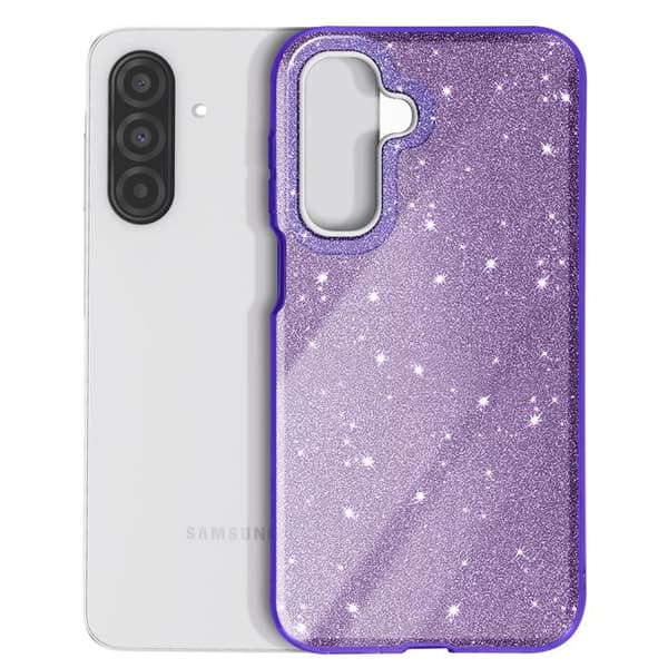 Glittrande skyddshölje för Samsung Galaxy A26 Stöttålig Lila