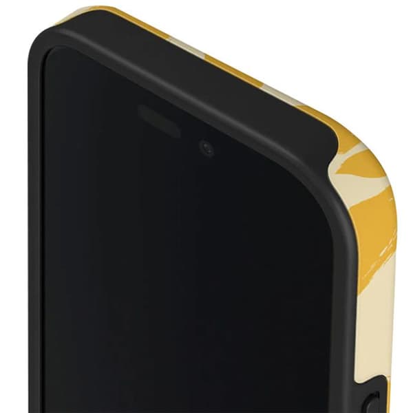 Coque MagSafe för iPhone 16 Plus Elegant Mönster Citron Tart Burga Gul