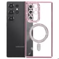 Miniatyrbild 2 av 5: Coque Diamant för Samsung Galaxy S25 Ultra MagSafe Kontur Strass Rosa