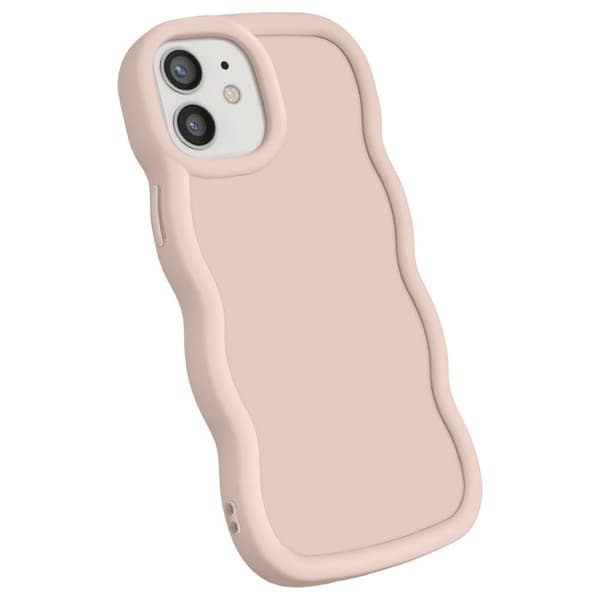 Skydd för iPhone 12 och 12 Pro Silikon Chockresistent serie Candy Beige