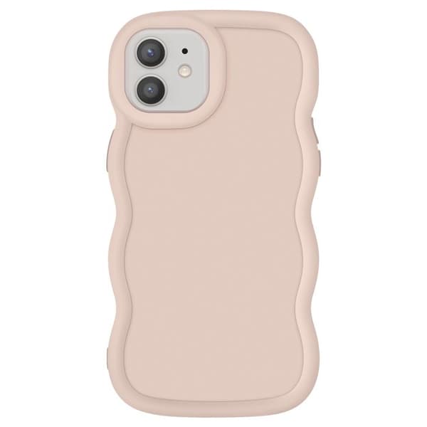 Skydd för iPhone 12 och 12 Pro Silikon Chockresistent serie Candy Beige