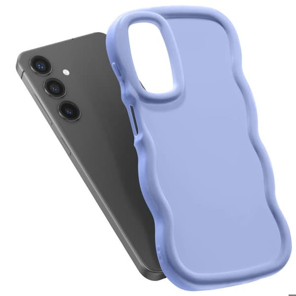 Skydd för Samsung Galaxy S24 och S25 Silikon Stötbeständig serie Candy Lavendel