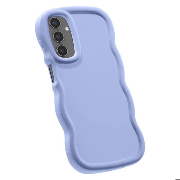 Skydd för Samsung Galaxy S24 och S25 Silikon Stötbeständig serie Candy Lavendel