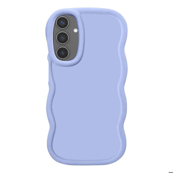Skydd för Samsung Galaxy S24 och S25 Silikon Stötbeständig serie Candy Lavendel