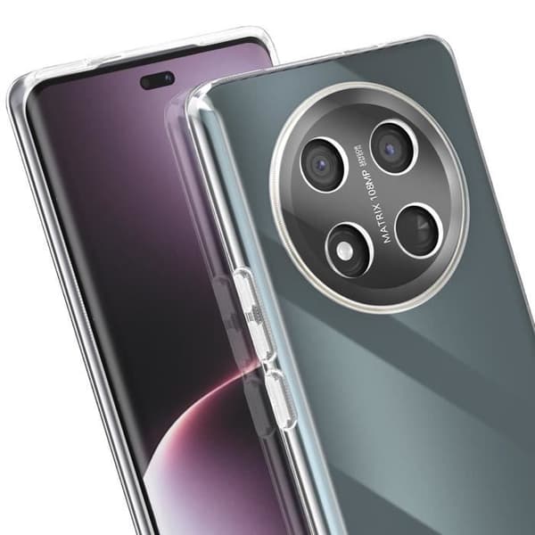 Coque för Honor Magic 7 Lite Kontur Silikon Bak Acrylex Transparent