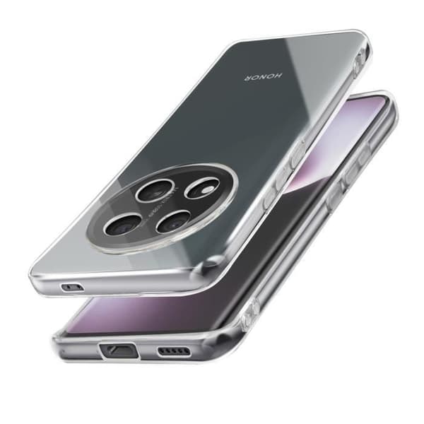 Coque för Honor Magic 7 Lite Kontur Silikon Bak Acrylex Transparent