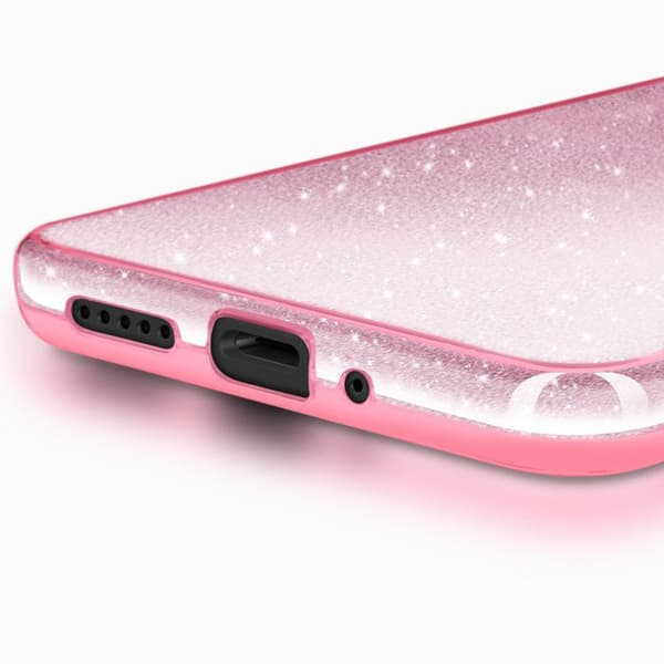 Glittrande skyddsfodral för Xiaomi Redmi 14C Stöttålig Dammrosa