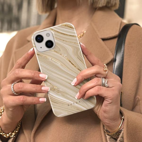 Coque för iPhone 13 Elegant Mönster Full Glam Burga Guld