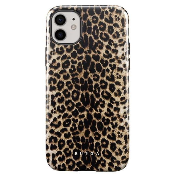 Coque för iPhone 12 och 12 Pro Elegant Mönster Player Burga Brun