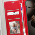 Miniatyrbild 3 av 4: Etui för Xiaomi 14T Plånbok med Handledsrem Mayaxess Röd