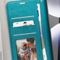 Miniatyrbild 3 av 4: Étui för Xiaomi Redmi Note 14 5G Plånbok med Handrem Mayaxess Turkos