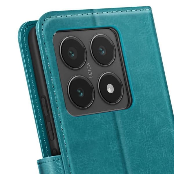 Portföljfodral för Xiaomi 14T med Handrem Mayaxess Turkos