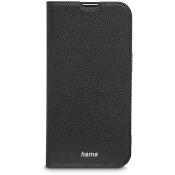 Skyddsfodral för iPhone 14 - HAMA - Daily Protect - Skyddsomslag med kortfack - Fodral med lock - Svart