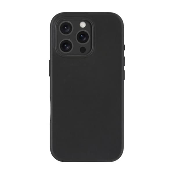 Skyddsfodral - DBRAMANTE1928 - iPhone 16 Pro - Svart läder - Förstärkt skydd - MagSafe