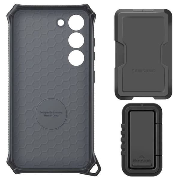 Coque - Samsung - Galaxy S25 - Robust gadget - Förstärkt skydd - Svart
