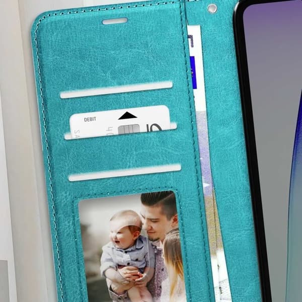 Étui för Xiaomi Redmi 14C Plånbok med Rem Mayaxess Turquesa