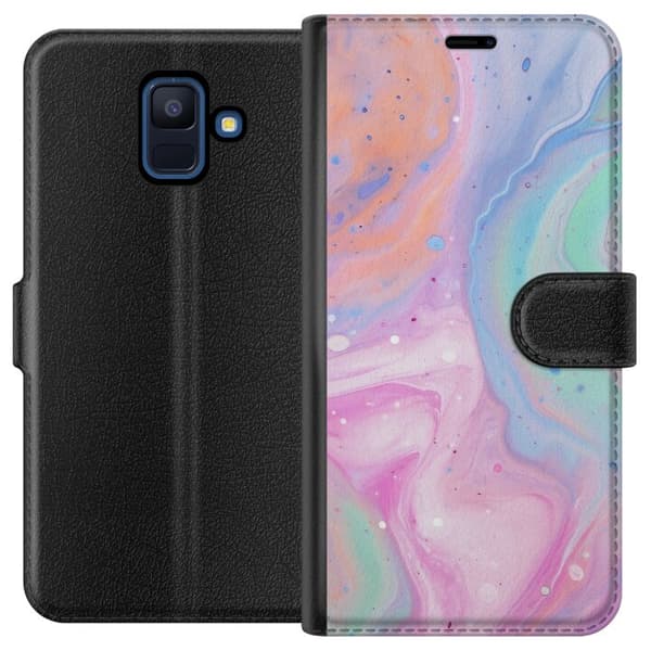 Samsung Galaxy A6 (2018) Plånboksfodral Pastellmarmor