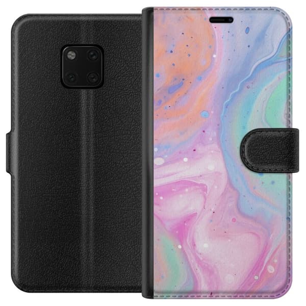 Huawei Mate 20 Pro Lompakkokotelo Pastellimarmori
