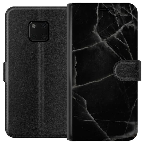 Huawei Mate 20 Pro Lompakkokotelo Musta marmori