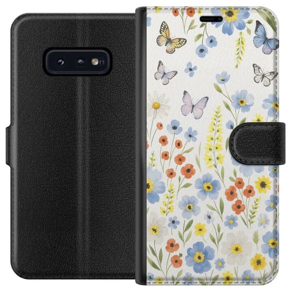 Samsung Galaxy S10e Lompakkokotelo Kesäkukat