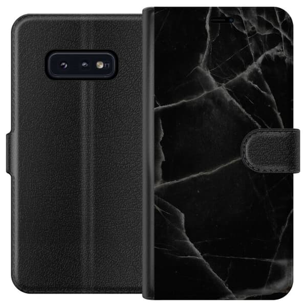 Samsung Galaxy S10e Lompakkokotelo Musta marmori