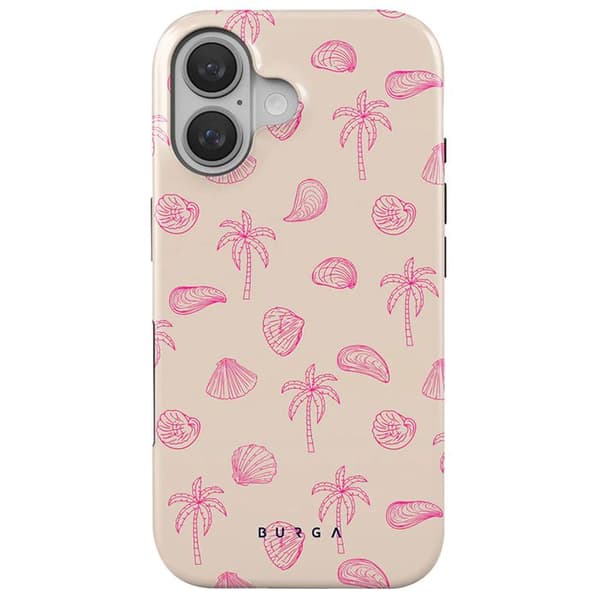 Coque MagSafe för iPhone 16 Plus Elegant Strandmönster Please Burga Flerfärgad
