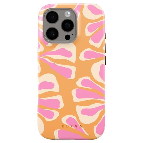 Coque MagSafe för iPhone 16 Pro Eleganta Aloha-mönster Burga Flerfärgad