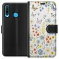 Miniatyrbilde 1 av 3: Huawei P30 lite Lommeboketui Sommerblomster