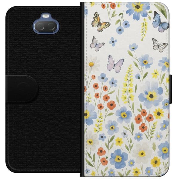 Sony Xperia 10 Plus Lommeboketui Sommerblomster