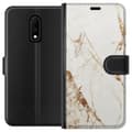Miniatyrbillede 1 af 3: OnePlus 7 Tegnebogsetui Hvid marmor