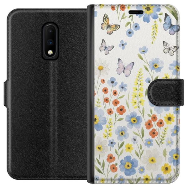 OnePlus 7 Lommeboketui Sommerblomster