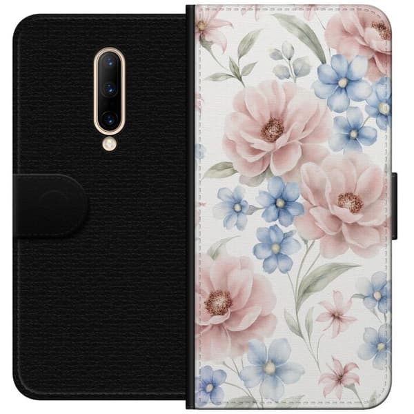 OnePlus 7 Pro Lommeboketui Romantiske blomster