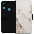 Miniatyrbillede 1 af 3: Huawei Y6 (2019) Tegnebogsetui Hvid marmor