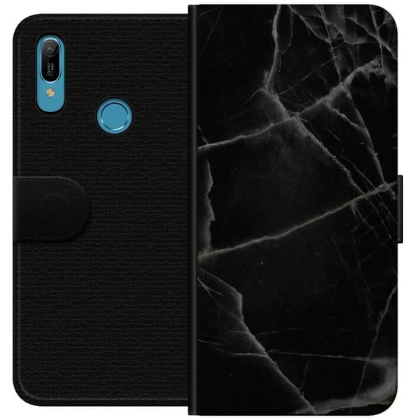 Huawei Y6 (2019) Lommeboketui Svart marmor