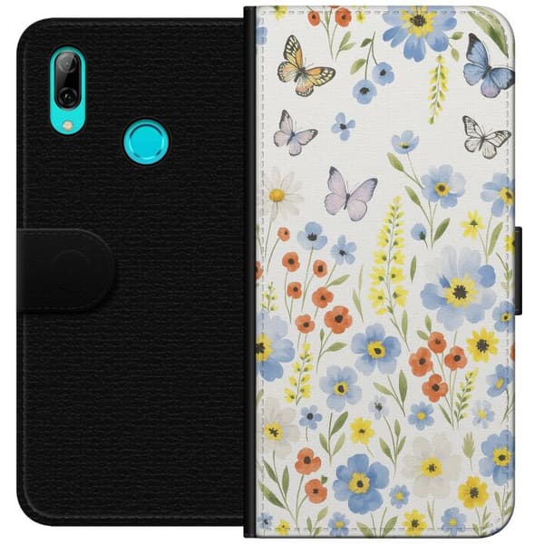 Huawei P smart 2019 Lommeboketui Sommerblomster