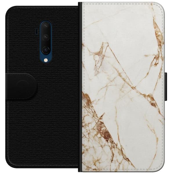 OnePlus 7T Pro Lommeboketui Hvit marmor