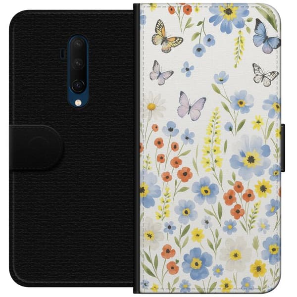 OnePlus 7T Pro Lommeboketui Sommerblomster