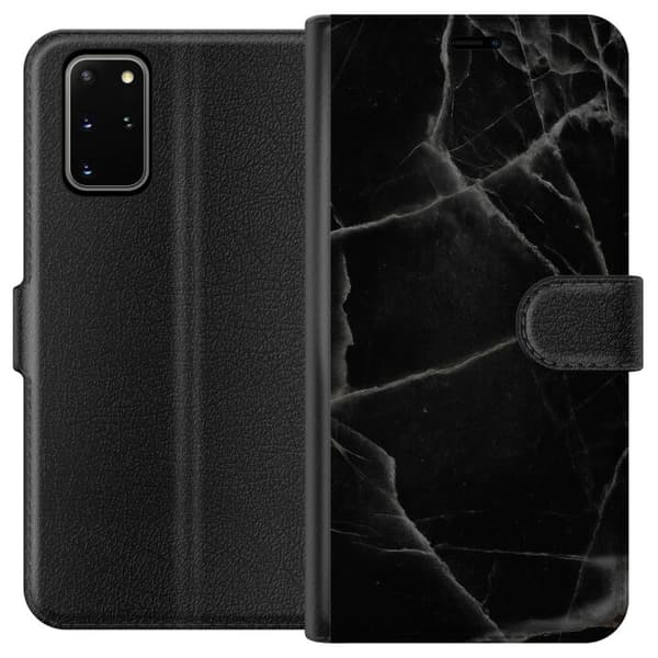 Samsung Galaxy S20+ Lommeboketui Svart marmor