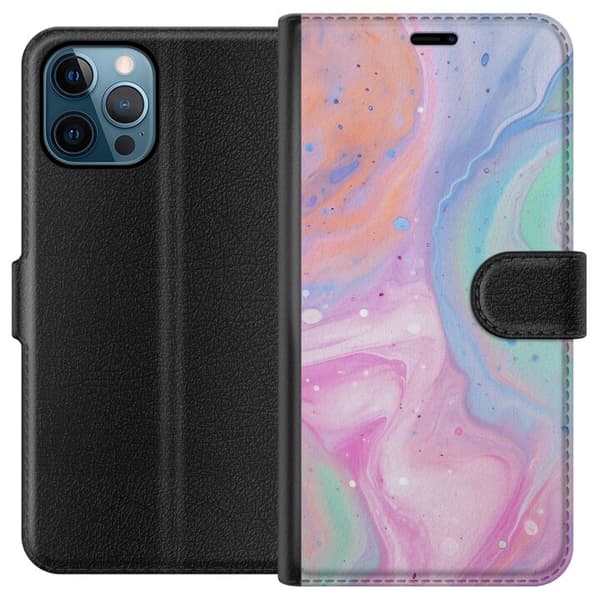 Apple iPhone 12 Pro Max Tegnebogsetui Pastelmarmor