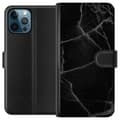 Miniatyrbillede 1 af 3: Apple iPhone 12 Pro Max Tegnebogsetui Sort marmor