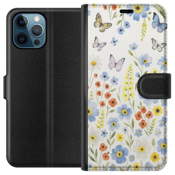Apple iPhone 12 Pro Lommeboketui Sommerblomster