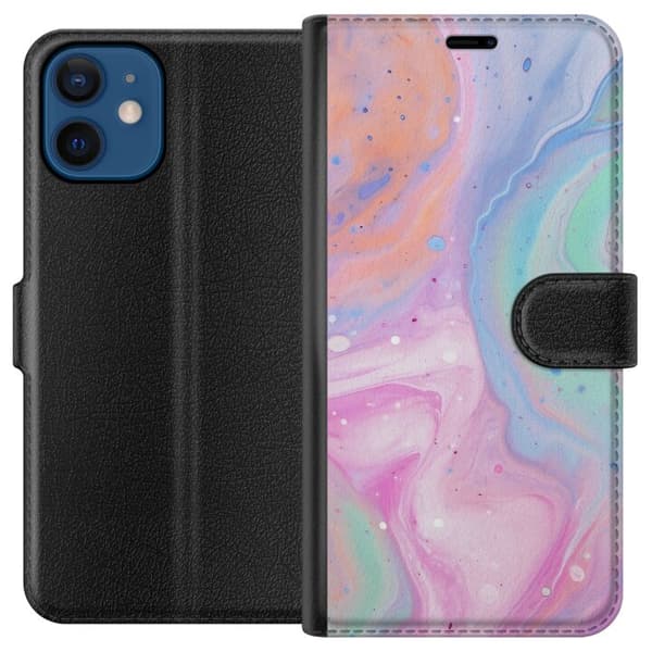 Apple iPhone 12  Plånboksfodral Pastellmarmor