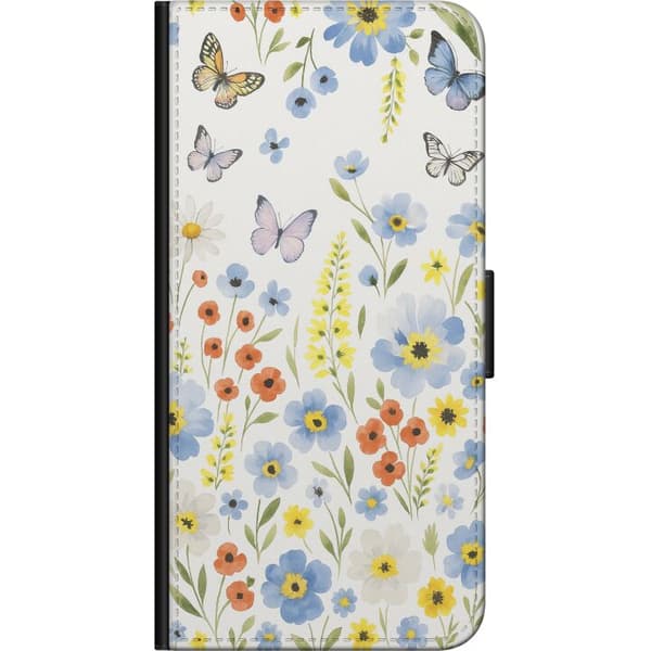 Huawei P40 lite E Tegnebogsetui Sommerblomster